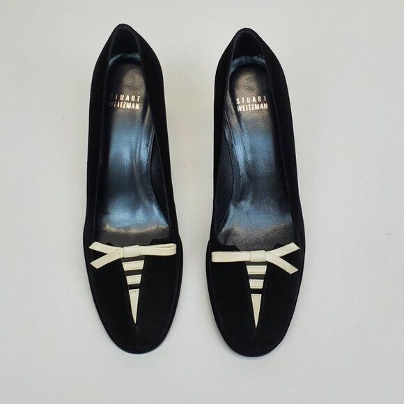 Stuart Weitzman Leather Suede Pumps SH-005 - Picture 6 of 14
